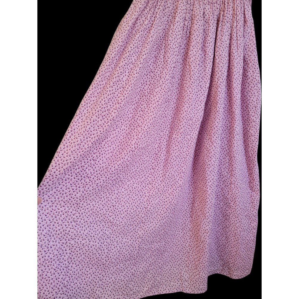 New & OTHER STORIES 100% Cotton Pink Floral Sleeveless Smocked Midi Dress Size 8 - Picture 9 of 14